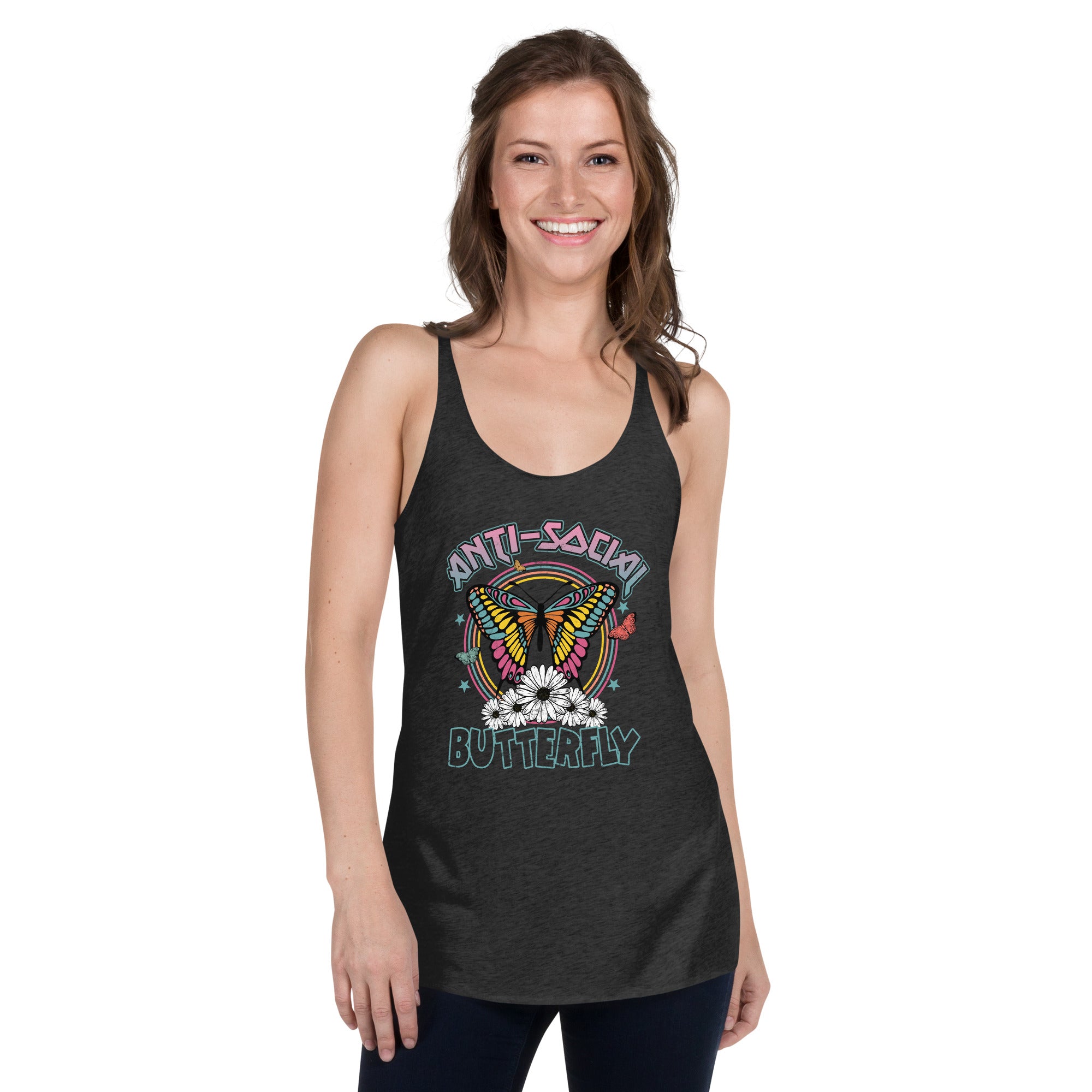 Anti-Social Butterfly Racerback Tank