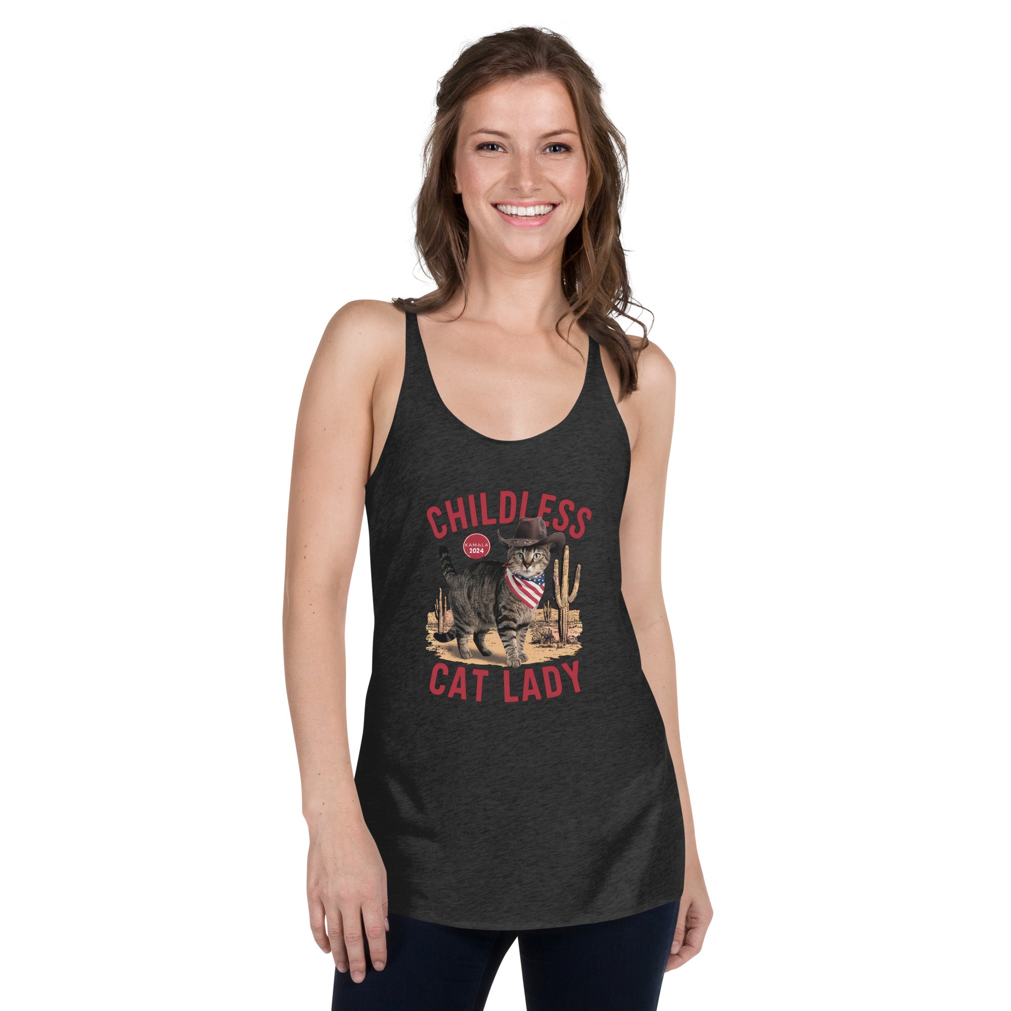 Childless Cat Lady Racerback Tank