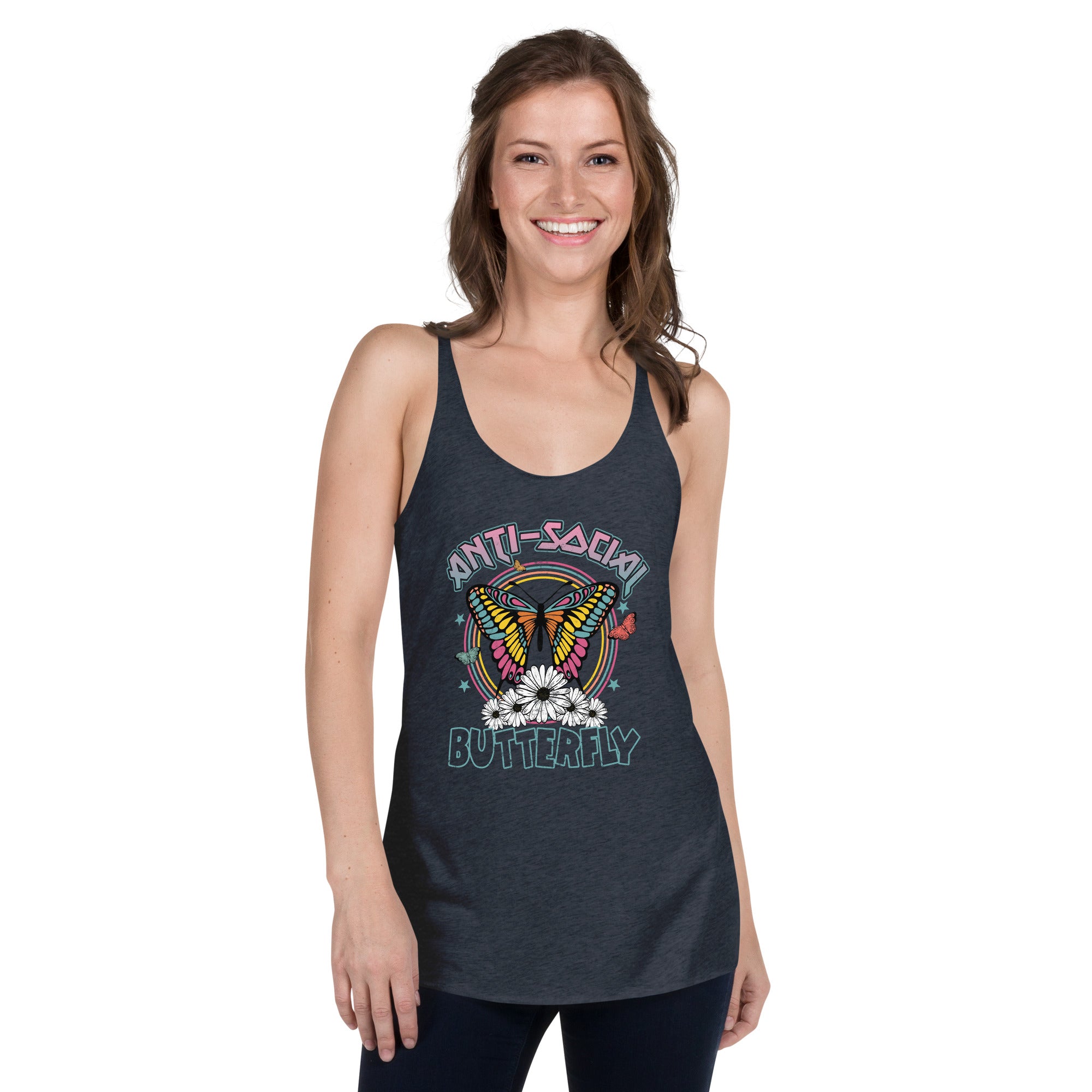 Anti-Social Butterfly Racerback Tank