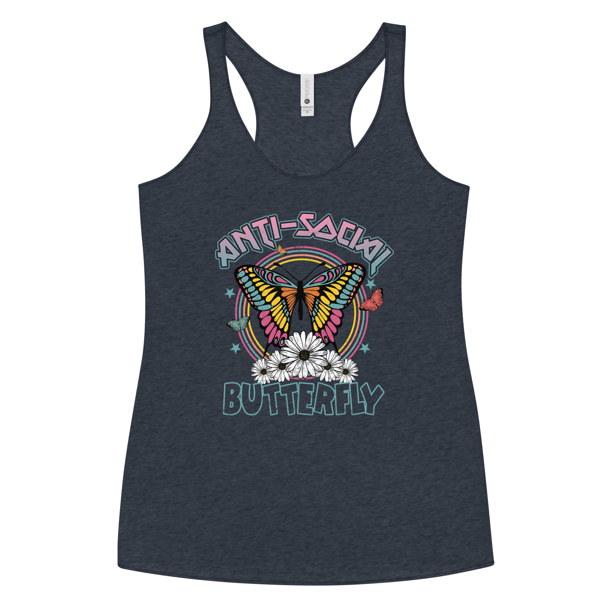 Anti-Social Butterfly Racerback Tank