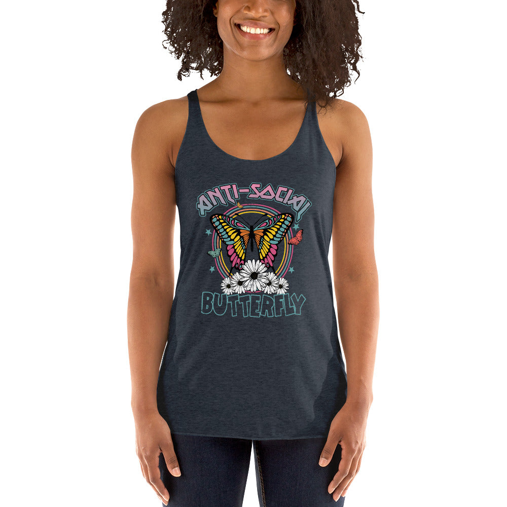 Anti-Social Butterfly Racerback Tank