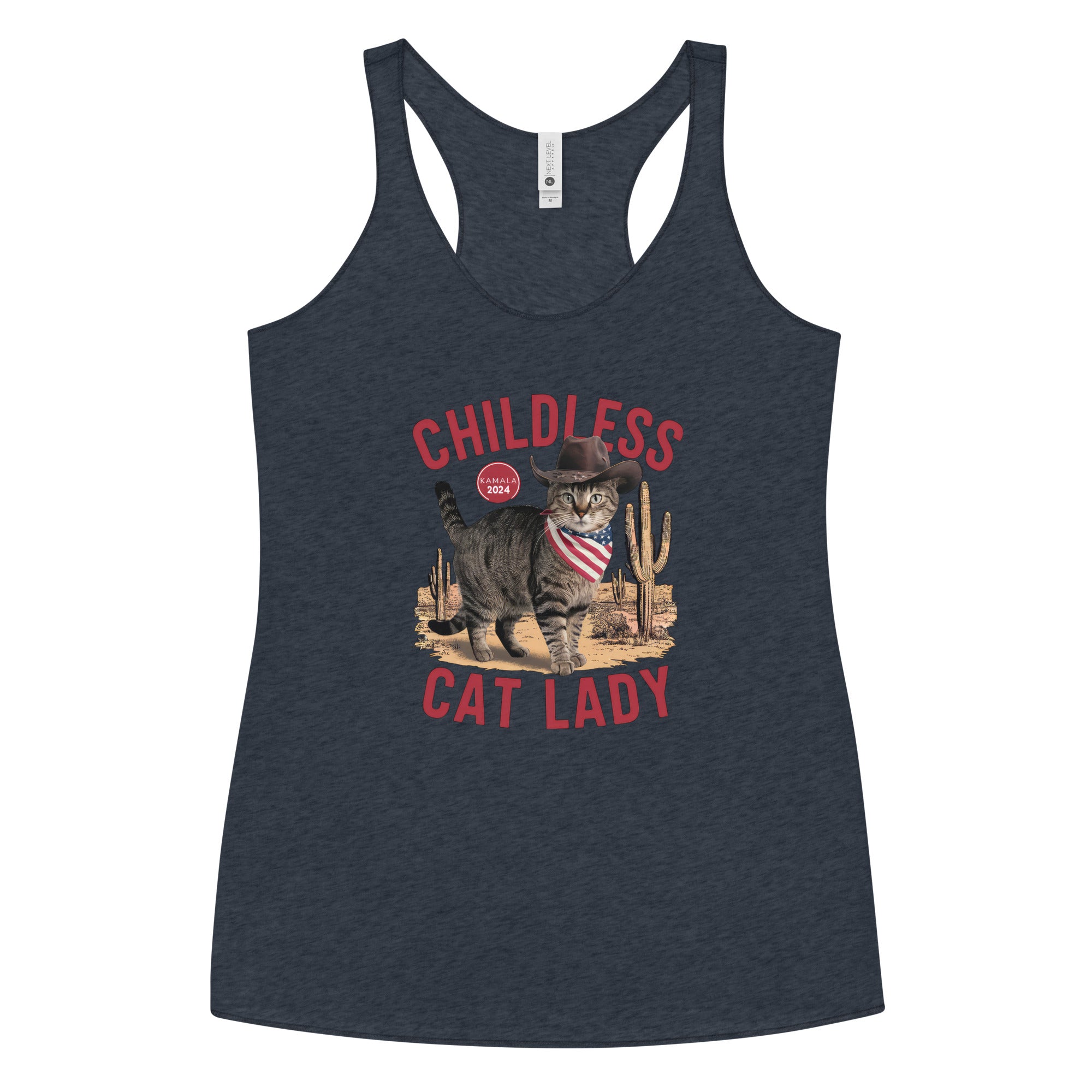 Childless Cat Lady Racerback Tank