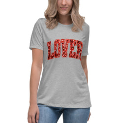 Lover Valentine's Day "Faux" Sequins Relaxed Tee