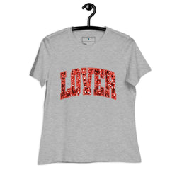 Lover Valentine's Day "Faux" Sequins Relaxed Tee