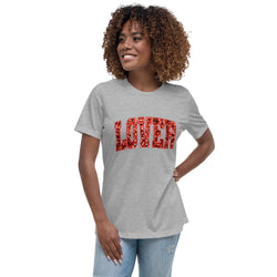 Lover Valentine's Day "Faux" Sequins Relaxed Tee