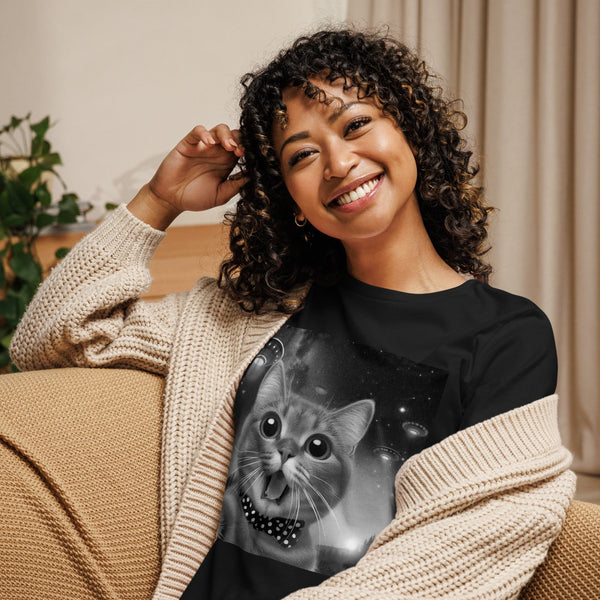 Cat Selfie Relaxed Tee