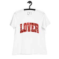 Lover Valentine's Day "Faux" Sequins Relaxed Tee