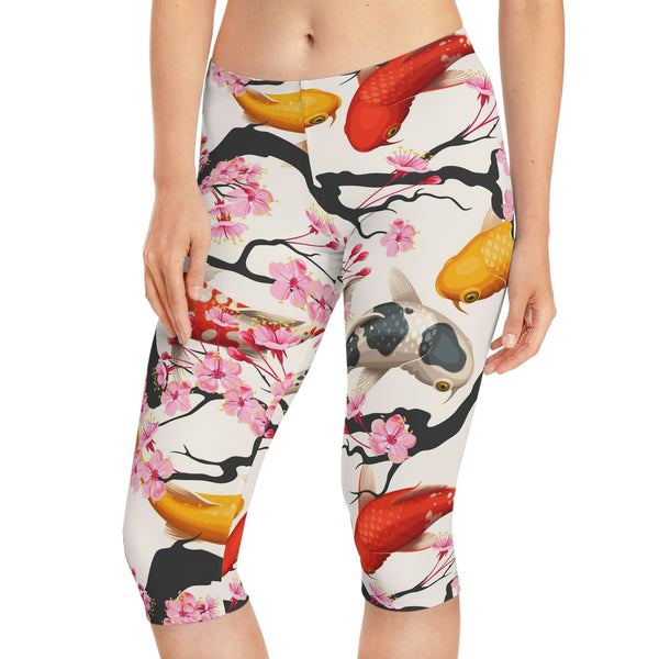 SHE REBEL - Koi Pond Capri Leggings