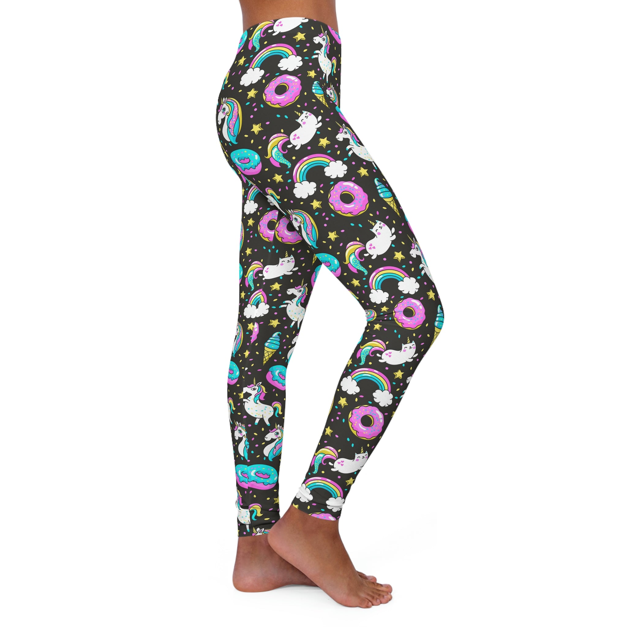 SHE REBEL - Caticorn Unicorn Donut Leggings