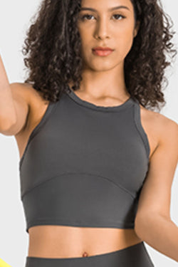 Racerback Cropped Sports Tank/Bra | Available in 5 colors