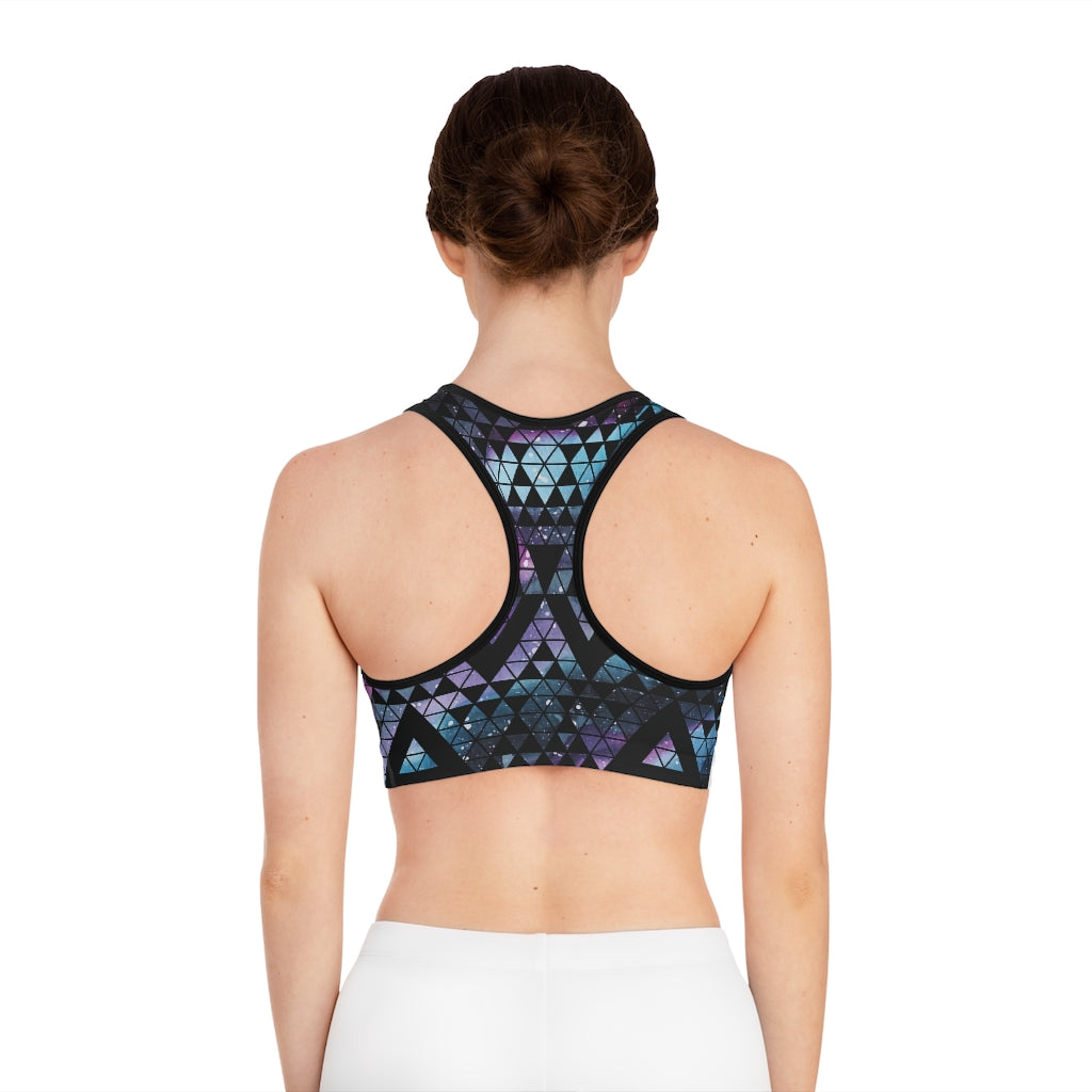 Galaxy Print Sports Bra