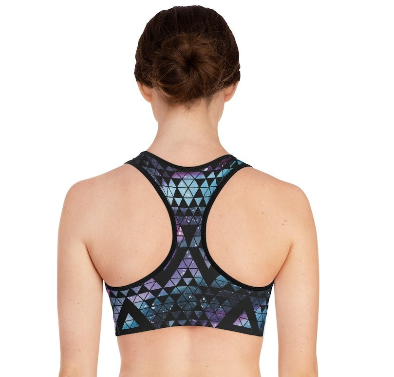 Galaxy Print Sports Bra