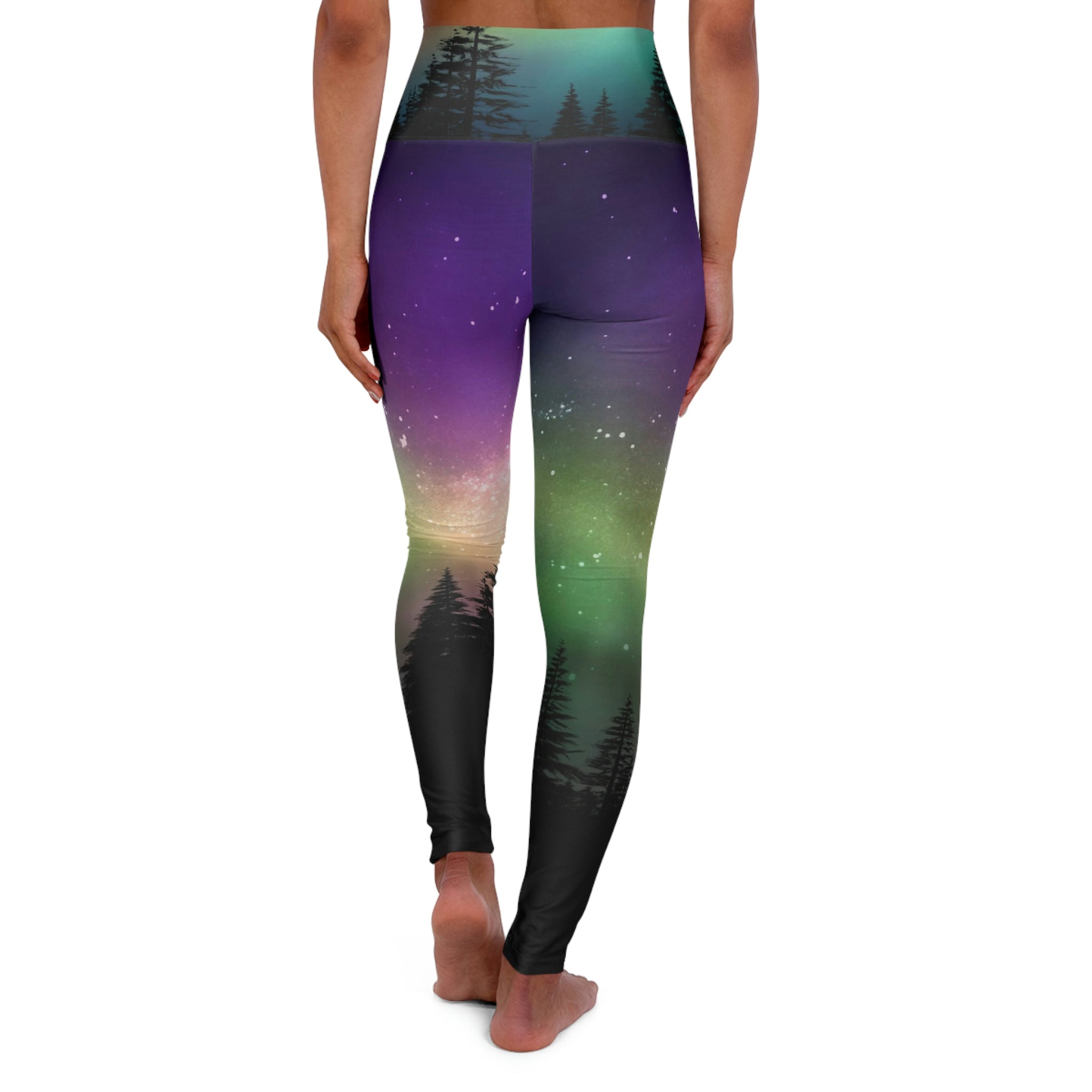 SHE REBEL - Aurora Borealis Yoga Leggings