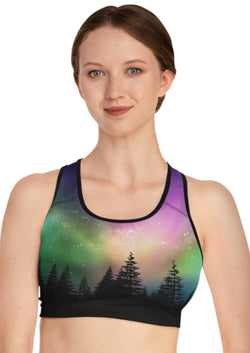 SHE REBEL - Aurora Borealis Sports Bra