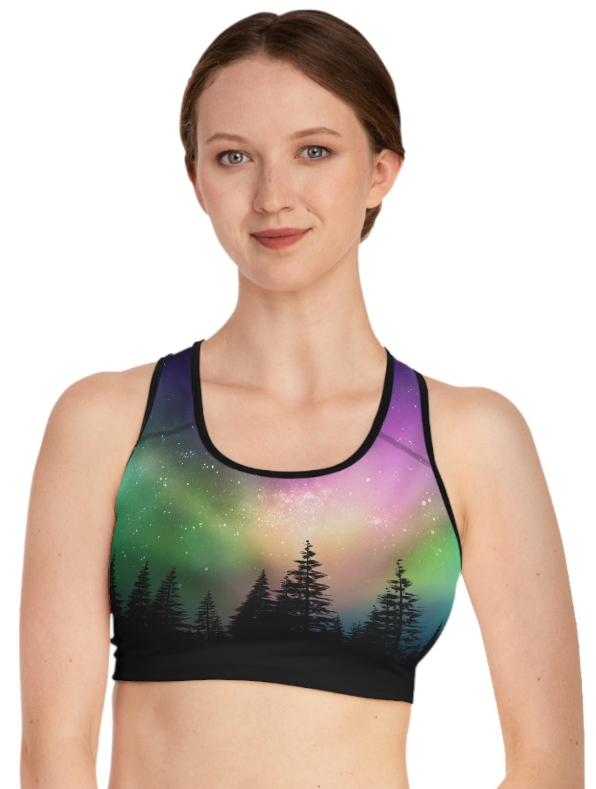 SHE REBEL - Aurora Borealis Sports Bra