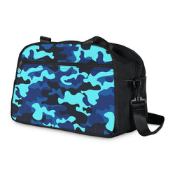 Blue Camo Fitness Handbag