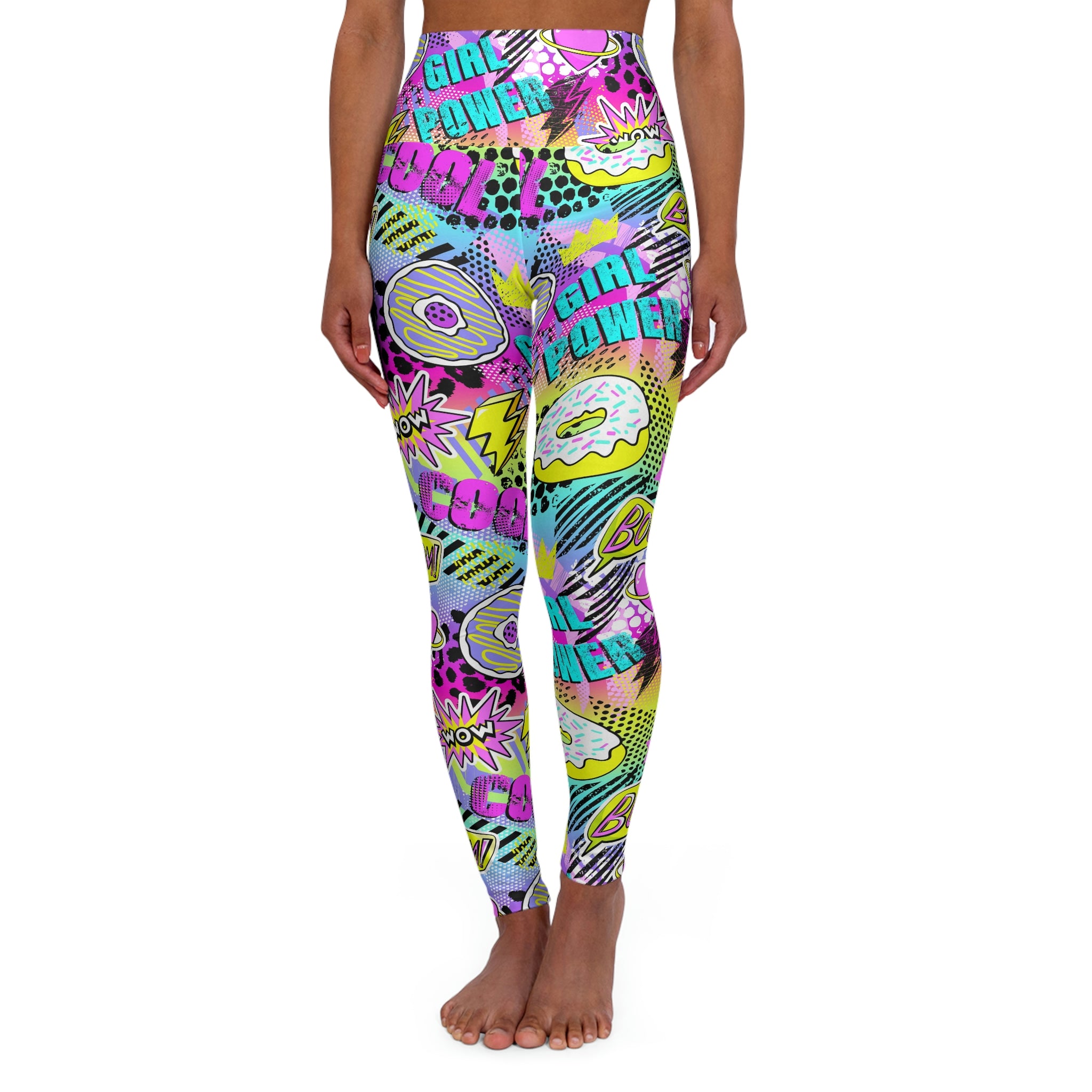 SHE REBEL - Pop Art Yoga Leggings