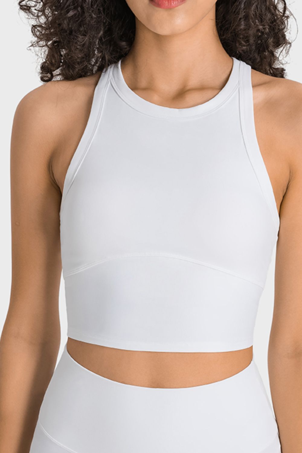 Racerback Cropped Sports Tank/Bra | Available in 5 colors