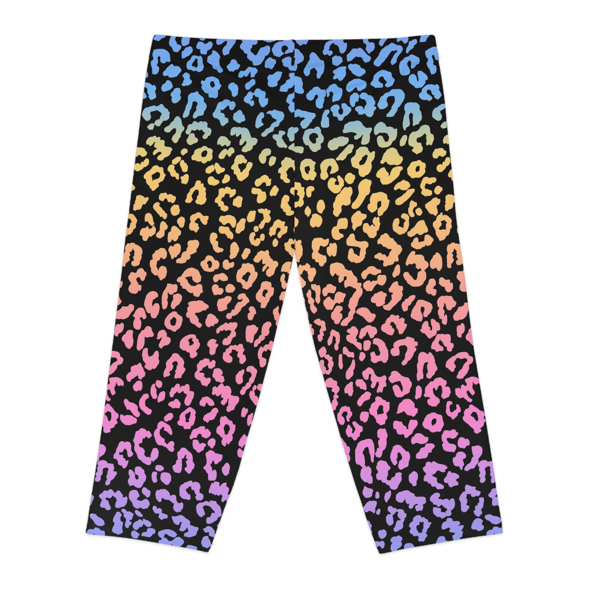 SHE REBEL - Rainbow Leopard Print Capris