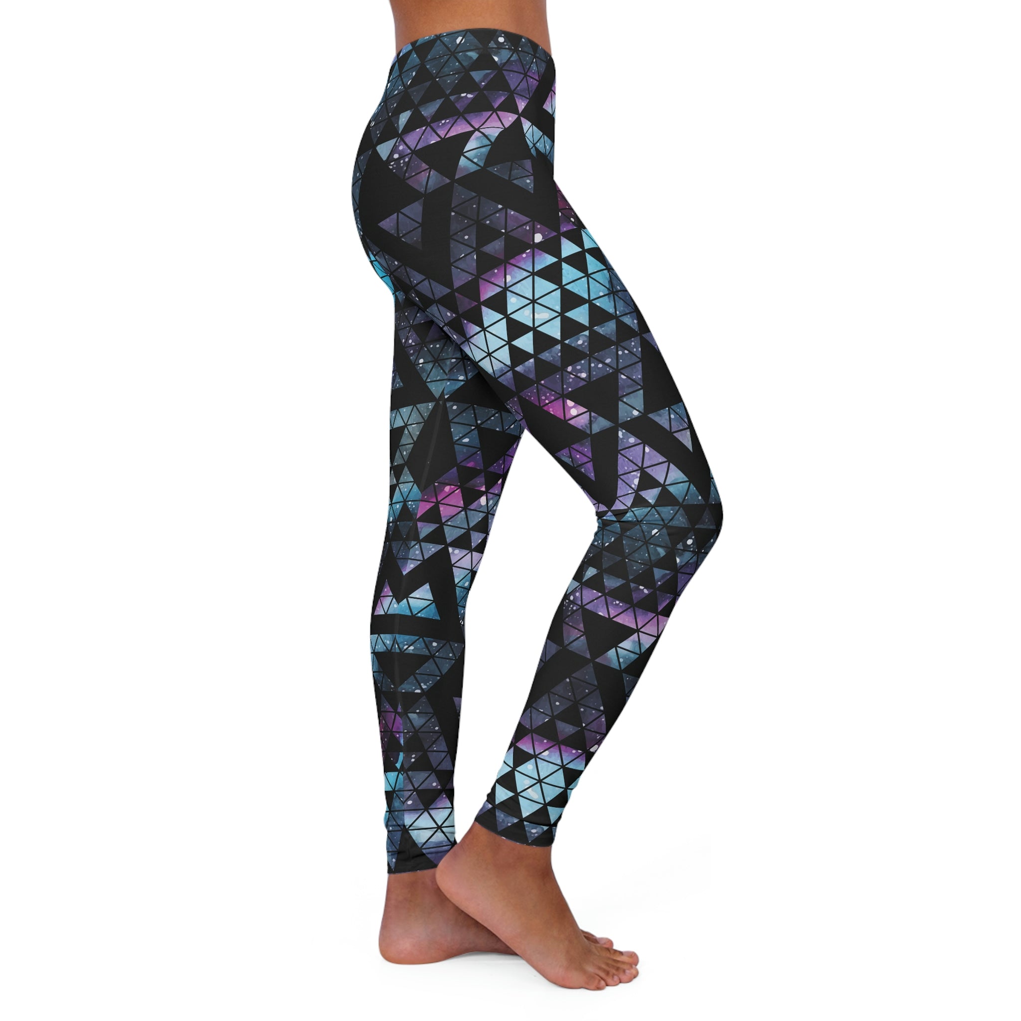 SHE REBEL - Galaxy Print Yoga Leggings