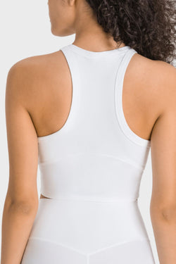 Racerback Cropped Sports Tank/Bra | Available in 5 colors