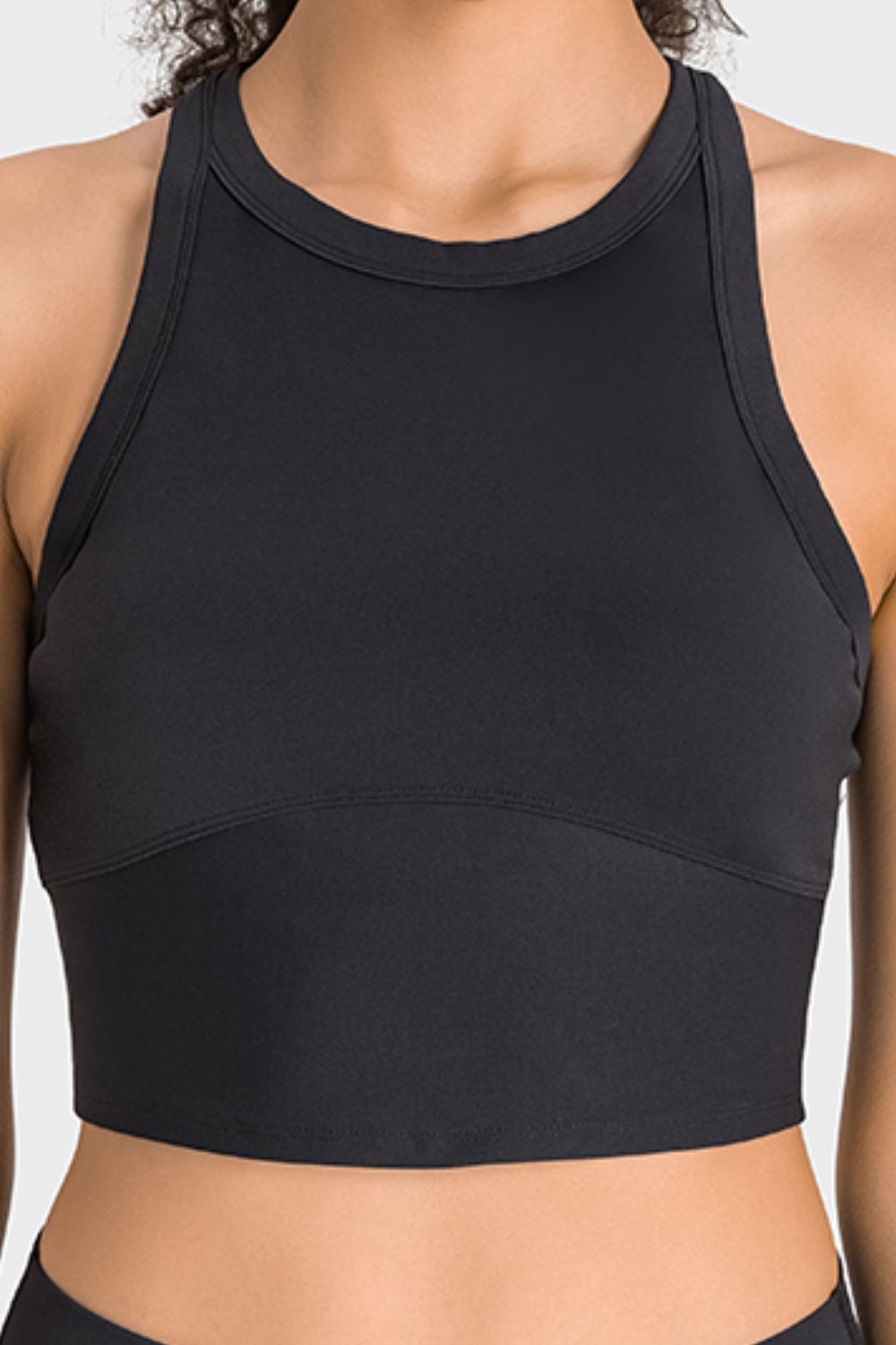 Racerback Cropped Sports Tank/Bra | Available in 5 colors