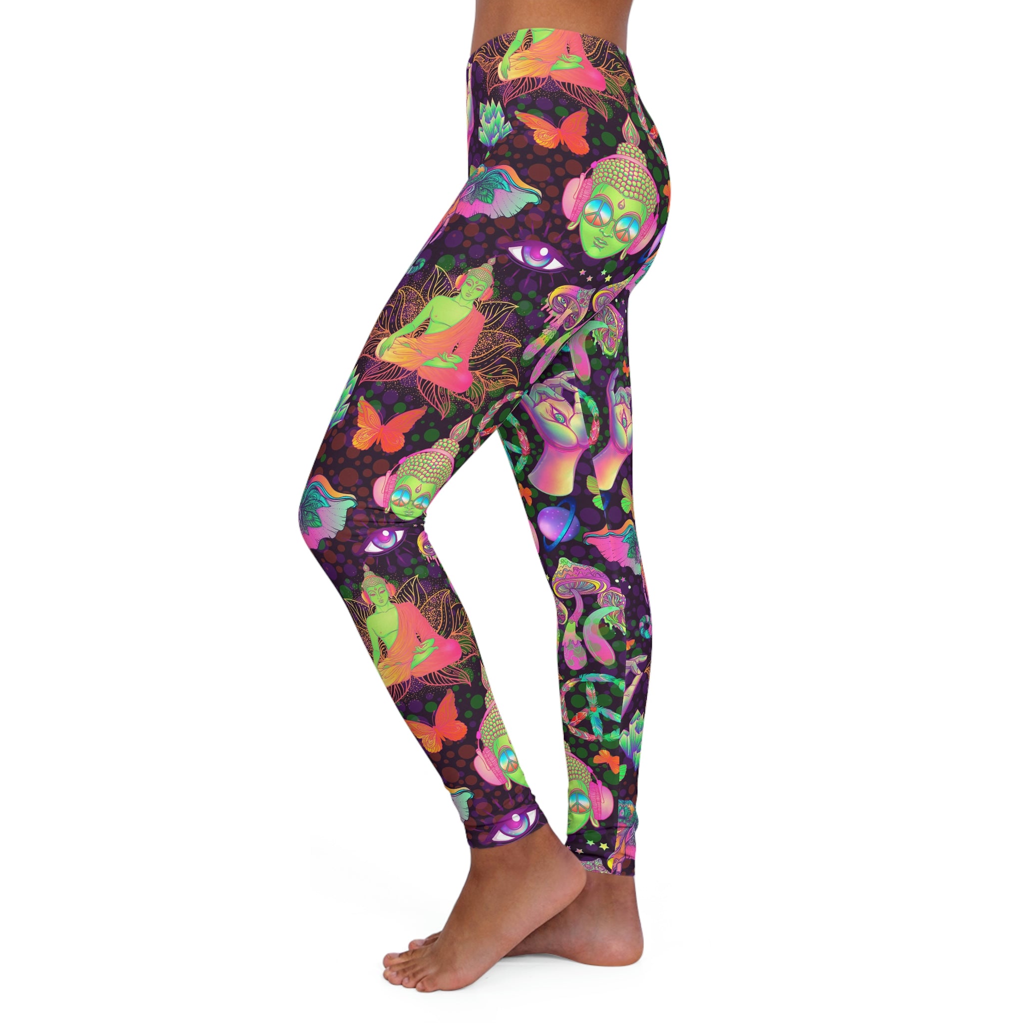 SHE REBEL - Groovy Psychedelic Yoga Leggings