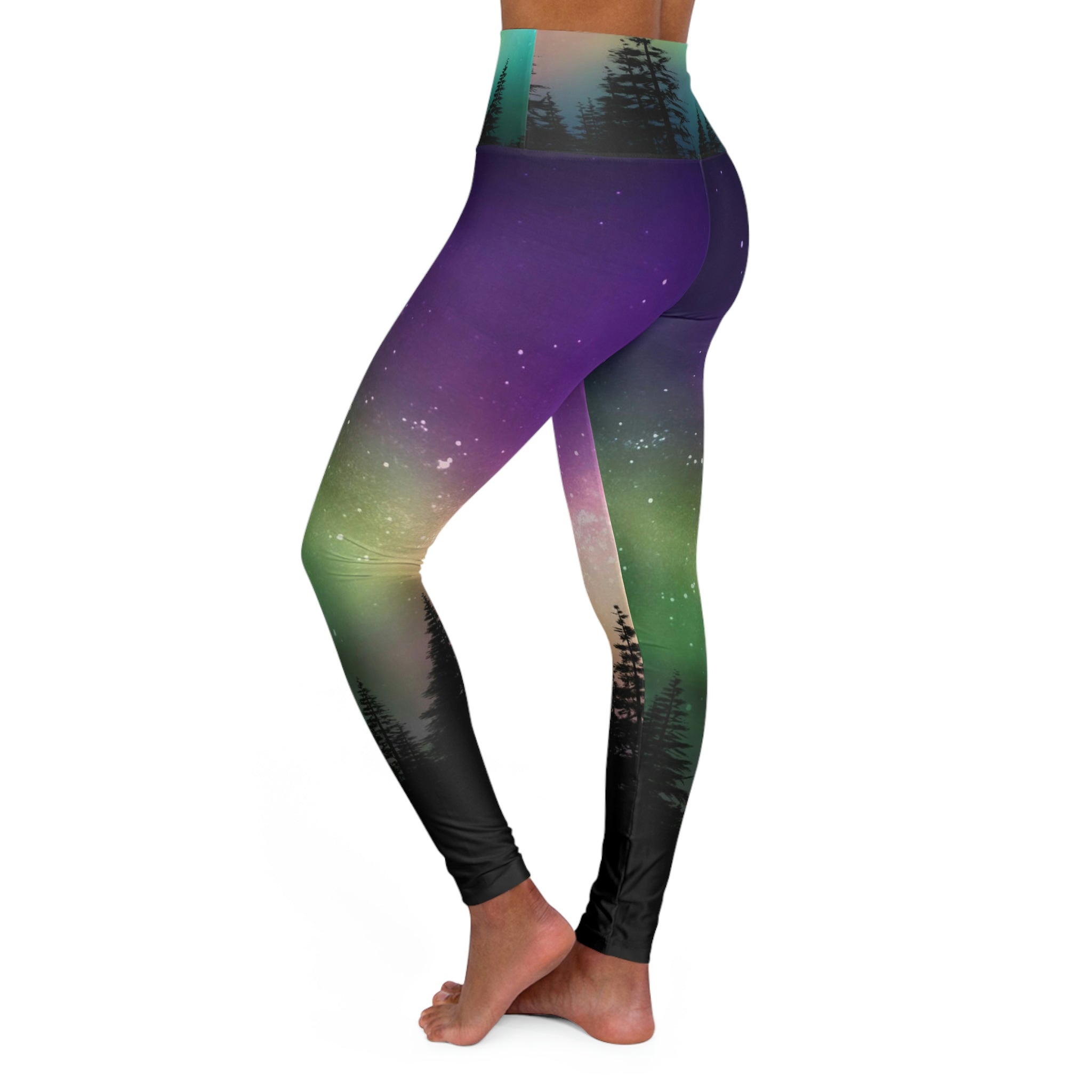 SHE REBEL - Aurora Borealis Yoga Leggings