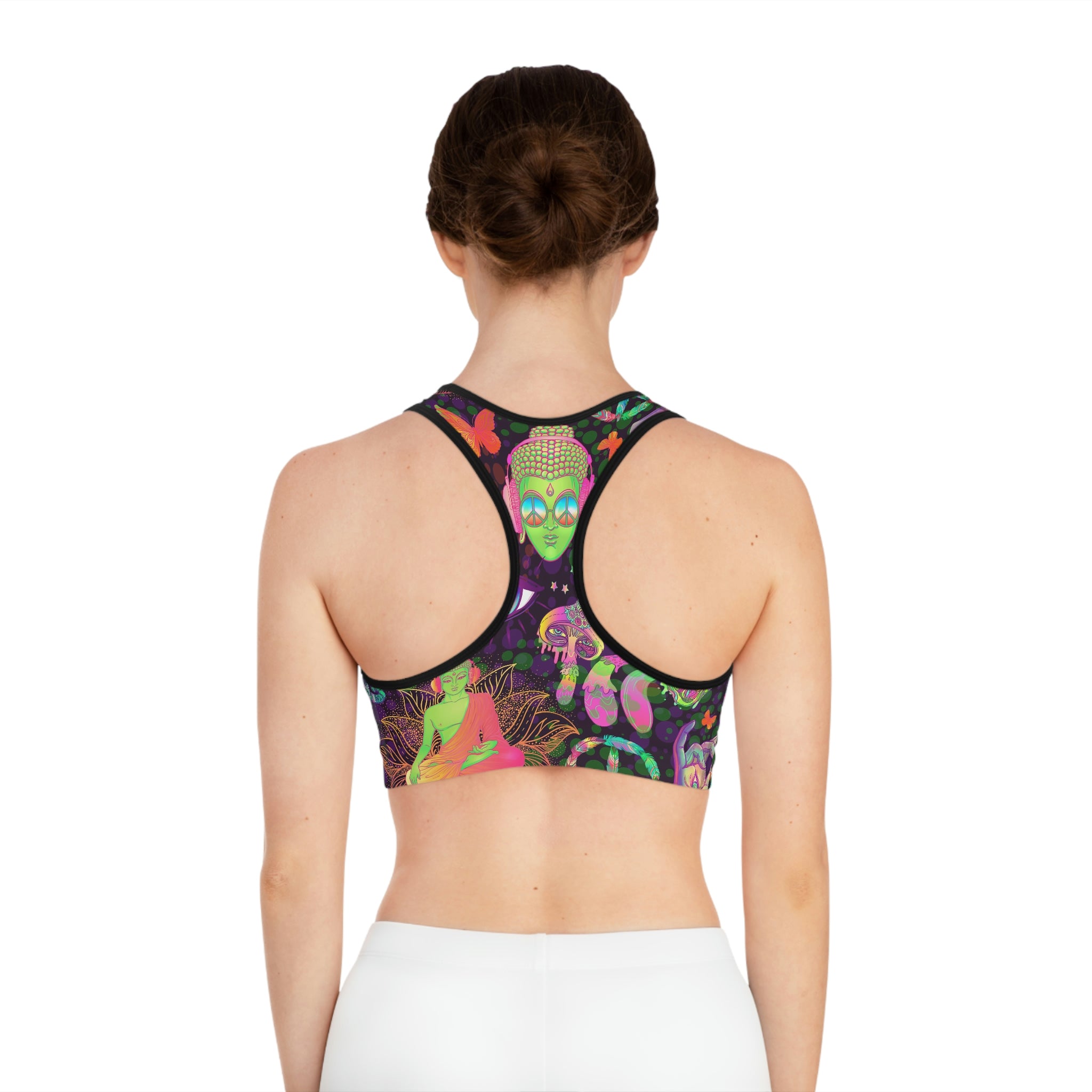 SHE REBEL - Groovy Psychedelic Sports Bra