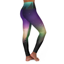 SHE REBEL - Aurora Borealis Yoga Leggings