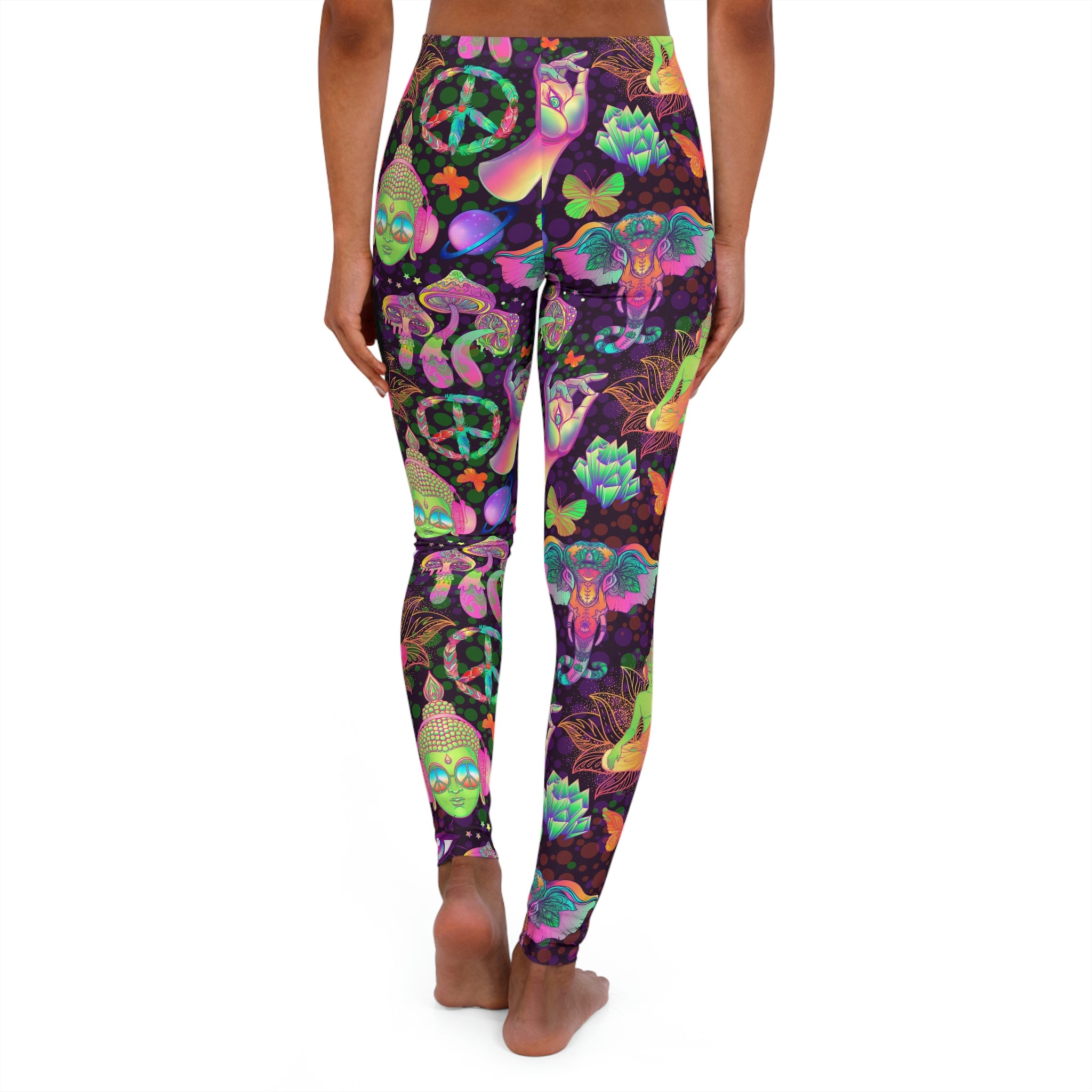 SHE REBEL - Groovy Psychedelic Yoga Leggings