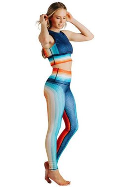 YOGA DEMOCRACY - Retro Rainbow Leggings - Best Seller - Size Inclusive