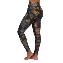 SHE REBEL - Paisley Print Yoga Leggings