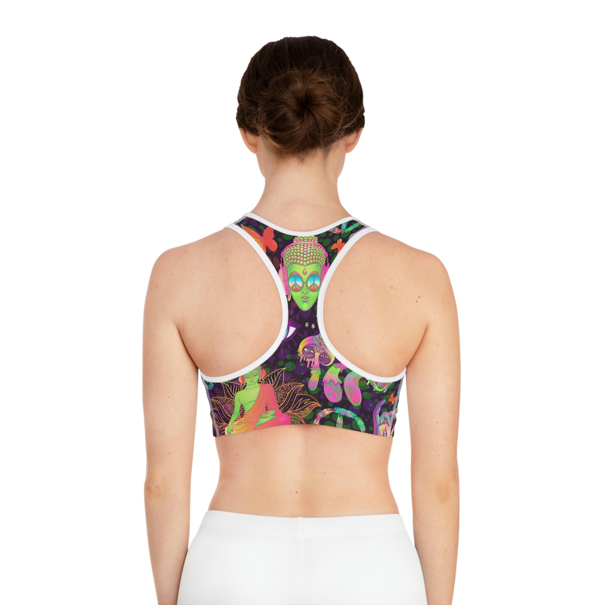 SHE REBEL - Groovy Psychedelic Sports Bra