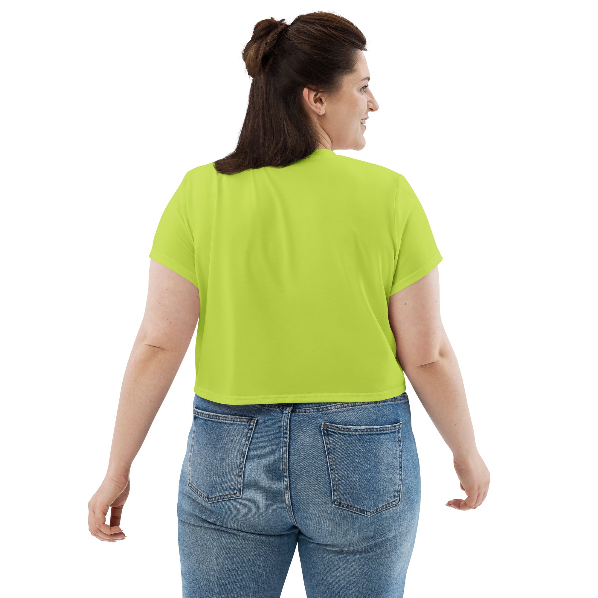 SHE REBEL - Lime Green Crop Top