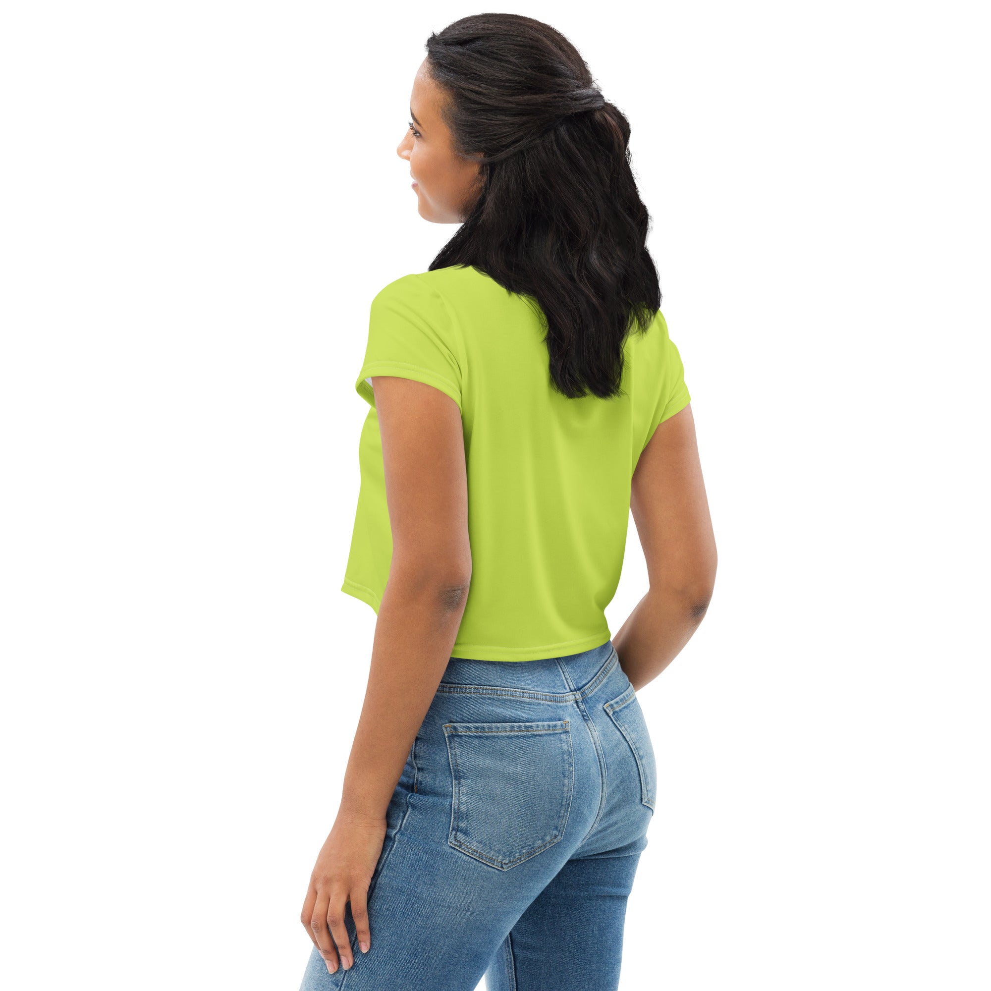 SHE REBEL - Lime Green Crop Top