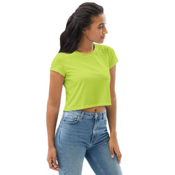 SHE REBEL - Lime Green Crop Top