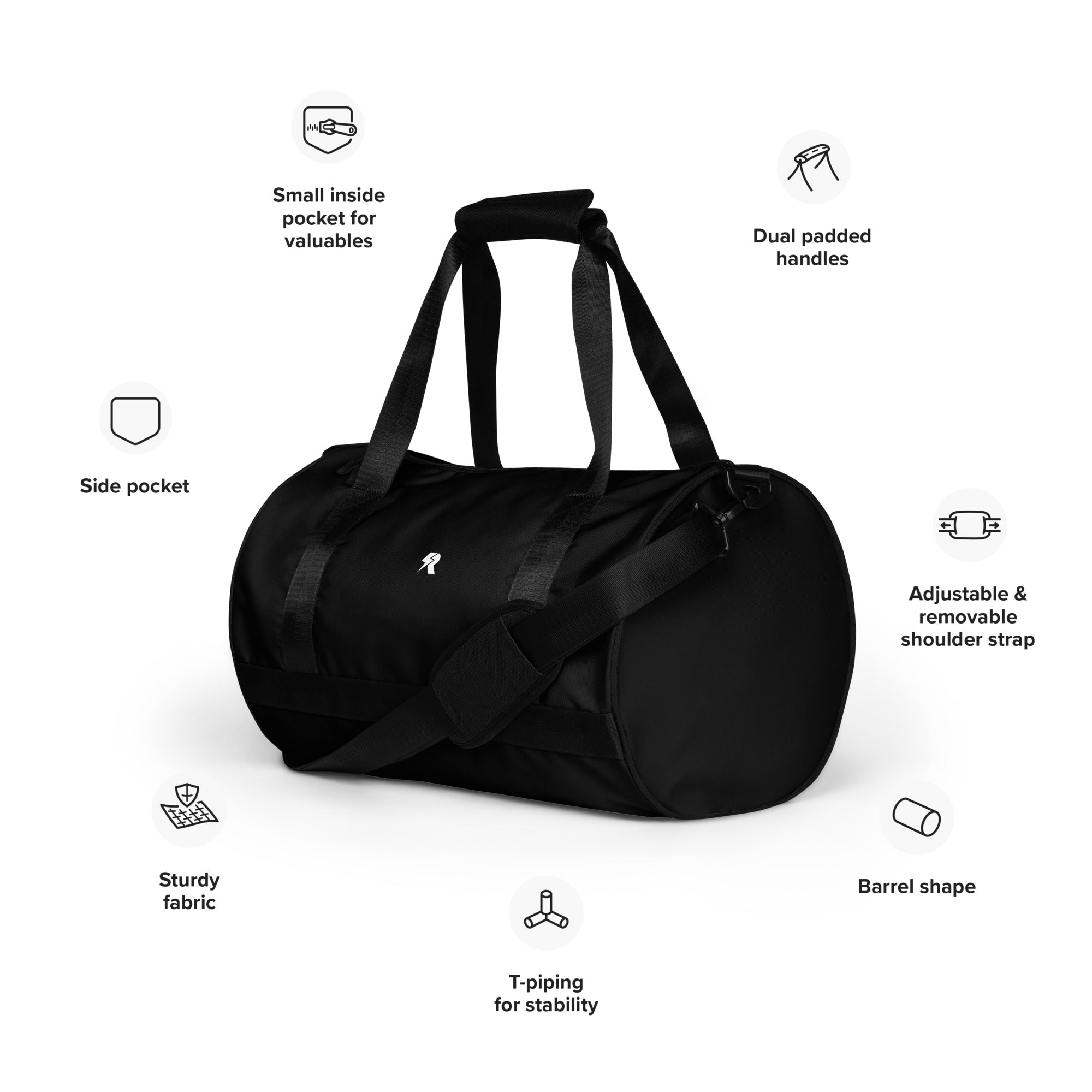 Basic Black Gym Bag