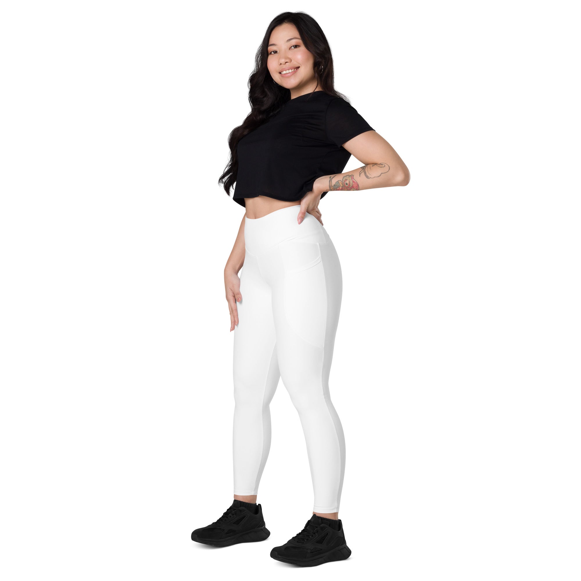 SHE REBEL - Snow White Leggings with Pockets | All Sizes