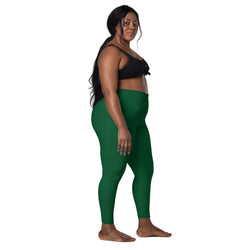 SHE REBEL - Forest Green Leggings with Pockets | Size Inclusive