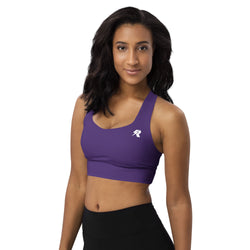 SHE REBEL - Deep Purple Longline Sports Bra