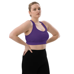 SHE REBEL - Deep Purple Longline Sports Bra