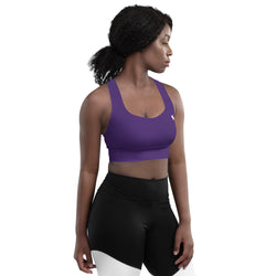 SHE REBEL - Deep Purple Longline Sports Bra