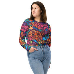 SHE REBEL - Paisley Paradise Recycled Crop Top UPF 50+