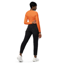 SHE REBEL - Autumn Orange Recycled Crop Top UPF 50+