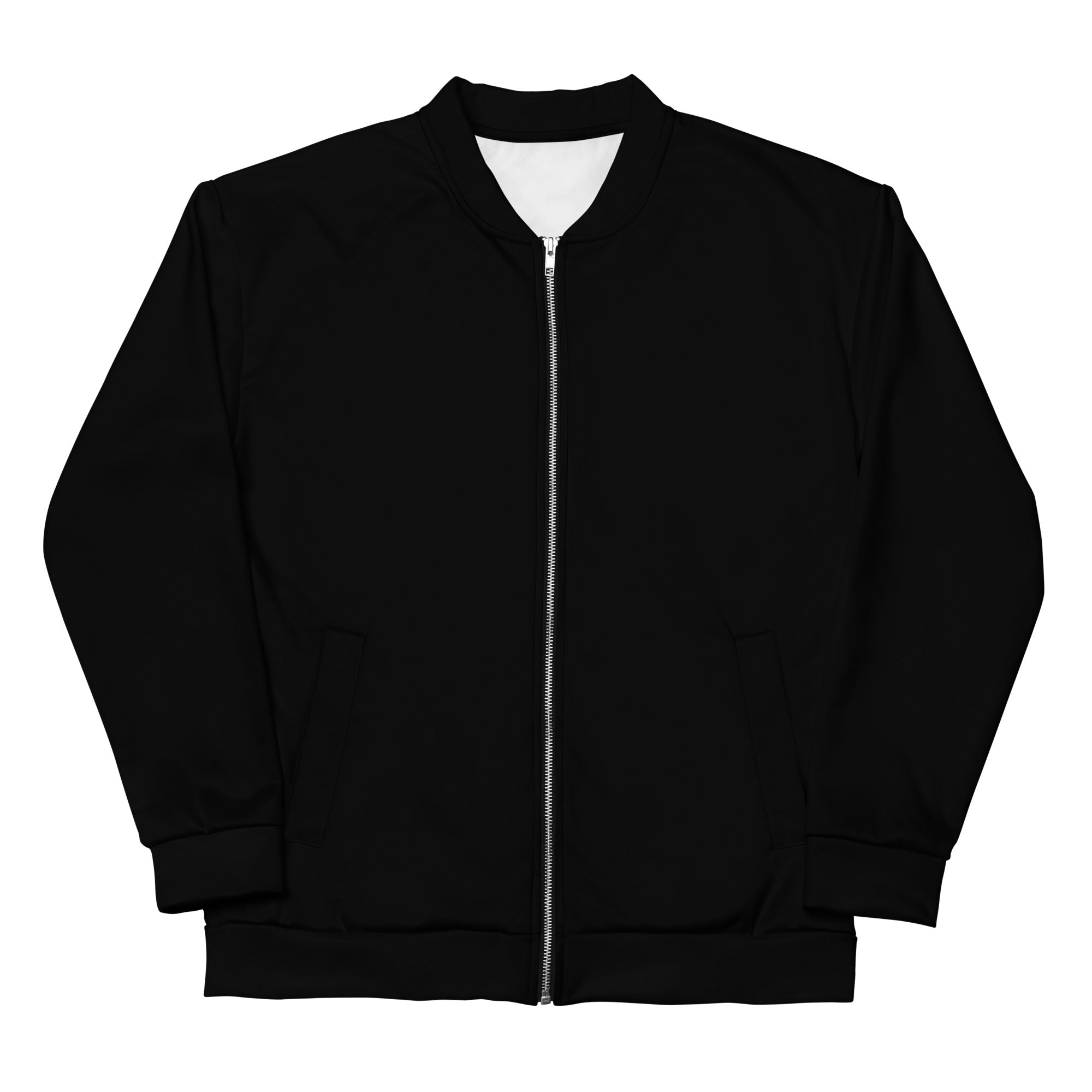 Black Unisex Bomber Jacket