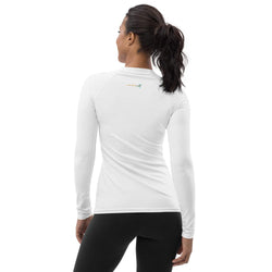 Basic White Performance Rash Guard UPF 50+