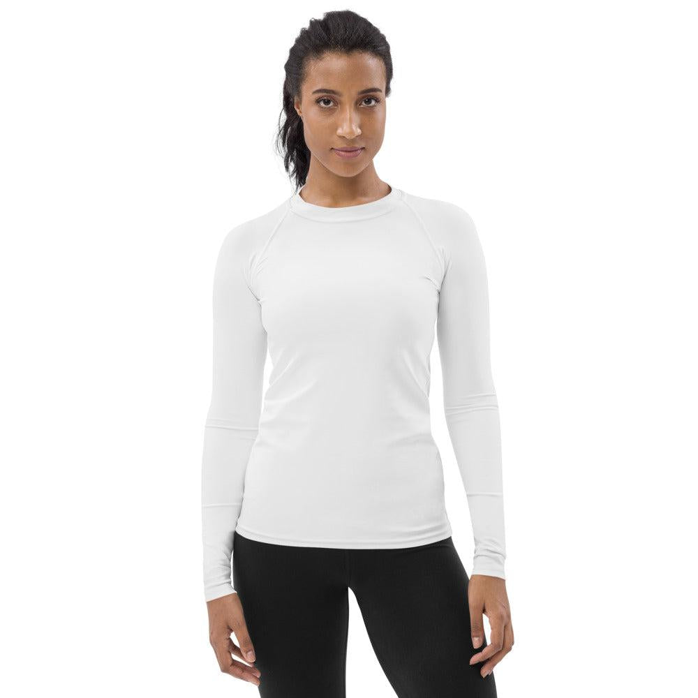 Basic White Performance Rash Guard UPF 50+