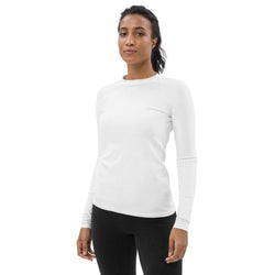 Basic White Performance Rash Guard UPF 50+