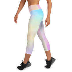 SHE REBEL - Cotton Candy Yoga Capri Leggings